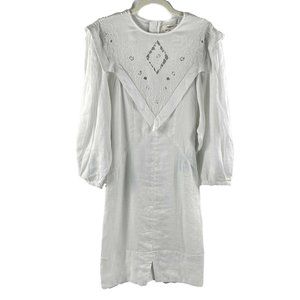 Isabel Marant - New w/ Tags - Elysian Floral Eyelet White Robe Dress - 34 US XS
